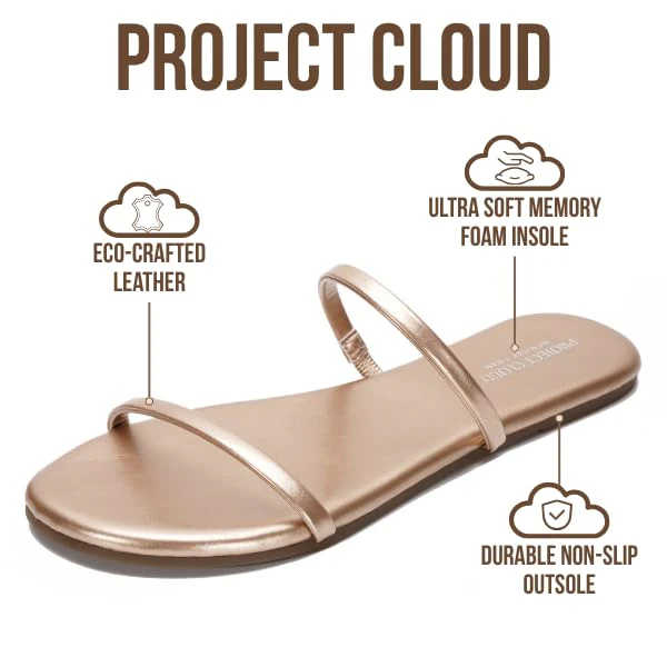 Project Cloud Women's | Flip Flops for Women | Eco-Leather | Memory Foam | Non-Slip - Transition - Image 76