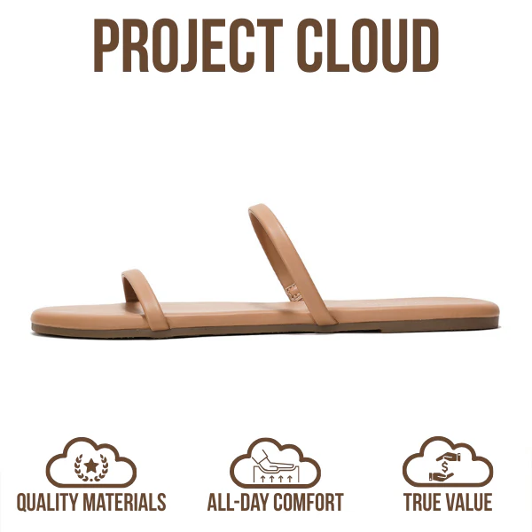 Project Cloud Women's | Flip Flops for Women | Eco-Leather | Memory Foam | Non-Slip - Transition - Image 9