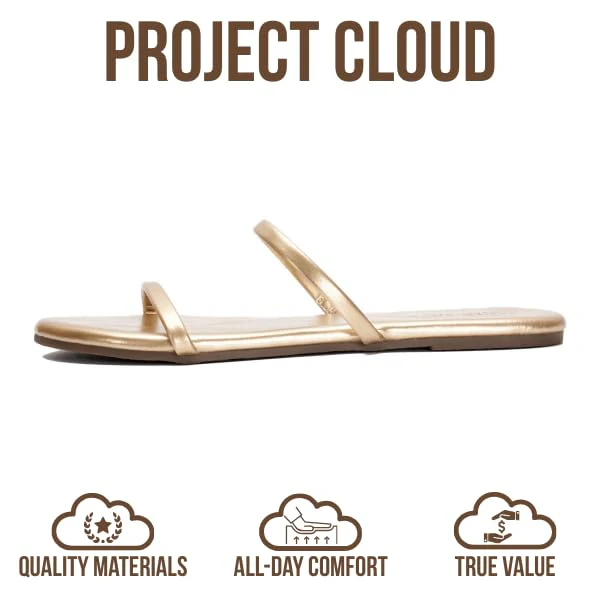 Project Cloud Women's | Flip Flops for Women | Eco-Leather | Memory Foam | Non-Slip - Transition - Image 97