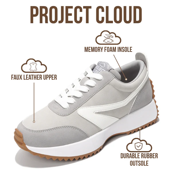 Project Cloud Women's | Fashion Sneakers | Lace-Up | Memory Foam | Lightweight | Non-Slip - Balinda - Image 27