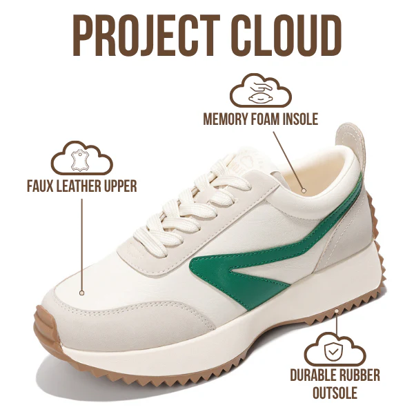 Project Cloud Women's | Fashion Sneakers | Lace-Up | Memory Foam | Lightweight | Non-Slip - Balinda - Image 3