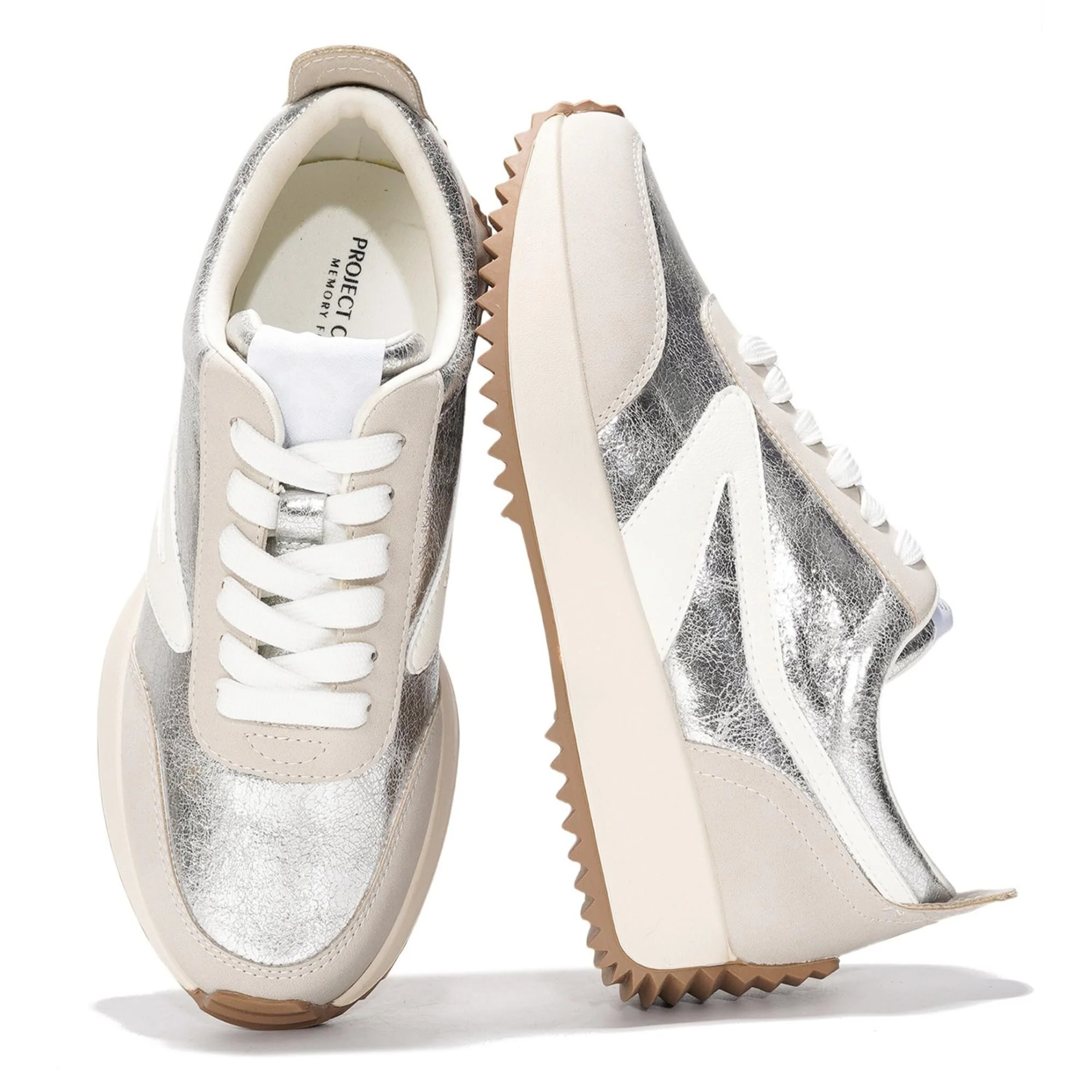 Project Cloud Women's | Fashion Sneakers | Lace-Up | Memory Foam | Lightweight | Non-Slip - Balinda - Image 37