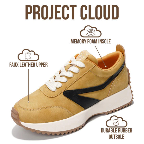 Project Cloud Women's | Fashion Sneakers | Lace-Up | Memory Foam | Lightweight | Non-Slip - Balinda - Image 9