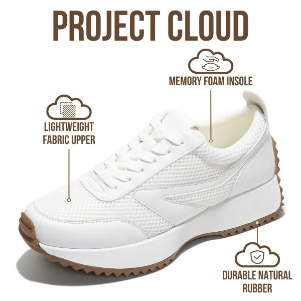 Project Cloud Women's | Memory Foam Fashion Sneakers | Lightweight | Non-Slip - Serena - Image 21