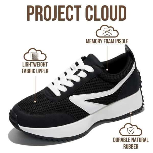Project Cloud Women's | Memory Foam Fashion Sneakers | Lightweight | Non-Slip - Serena - Image 27