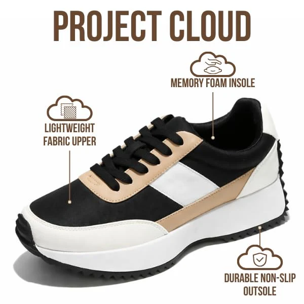 Project Cloud Women's | Memory Foam Fashion Sneakers | Lightweight | Non-Slip - Serena - Image 3