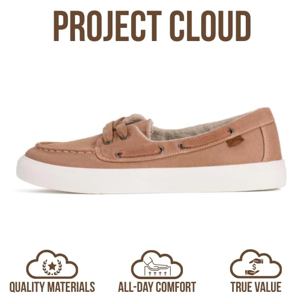 Project Cloud Women's | Slip-On Sneakers | Memory Foam Technology | Lightweight | Non-Slip - Seasalt - Image 61