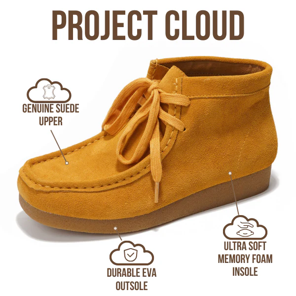 Project Cloud Women's | 100% Genuine Suede Ankle Boots | ProjectPlush | Non-Slip - Wally Boot - Image 5