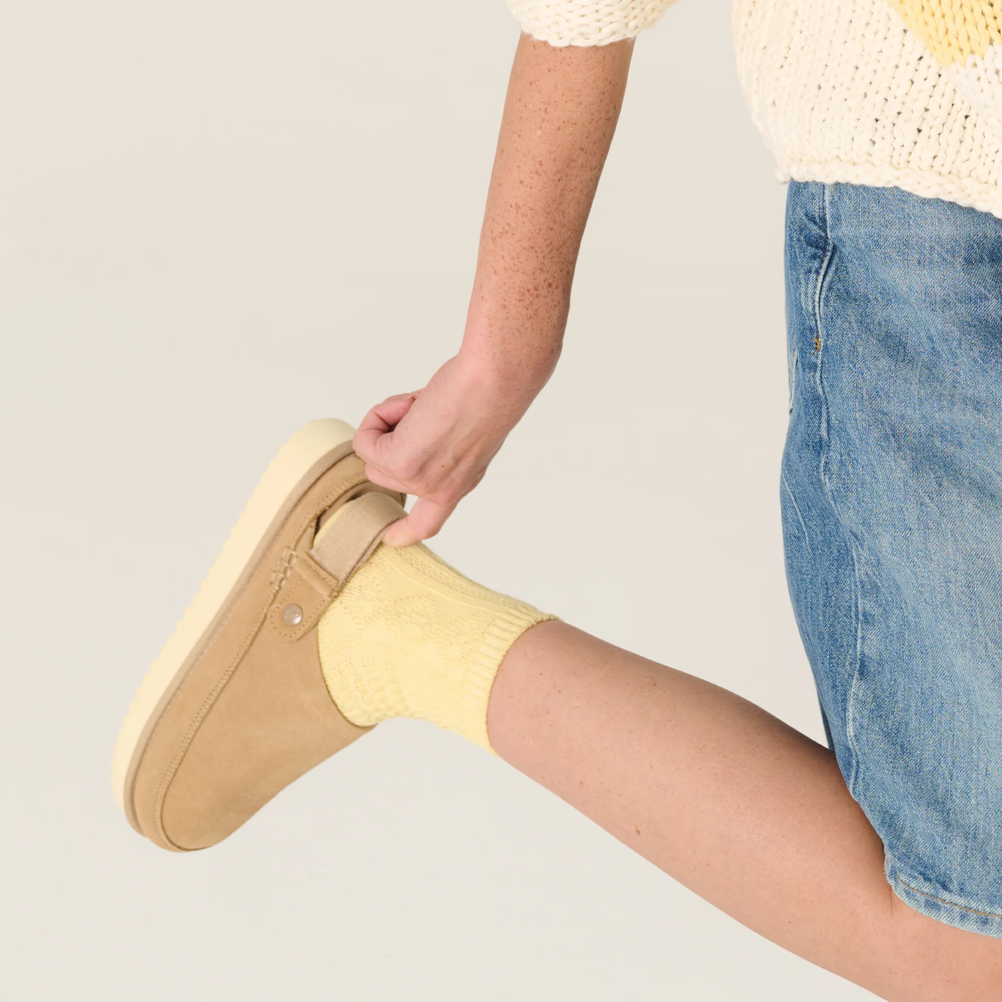Project Cloud Women's | Genuine Suede Clogs for Women | Memory Foam | Lightweight | Non-Slip - Goldstar - Image 12