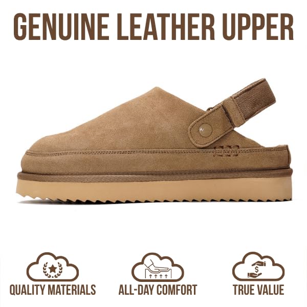 Project Cloud Women's | Genuine Suede Clogs for Women | Memory Foam | Lightweight | Non-Slip - Goldstar - Image 33