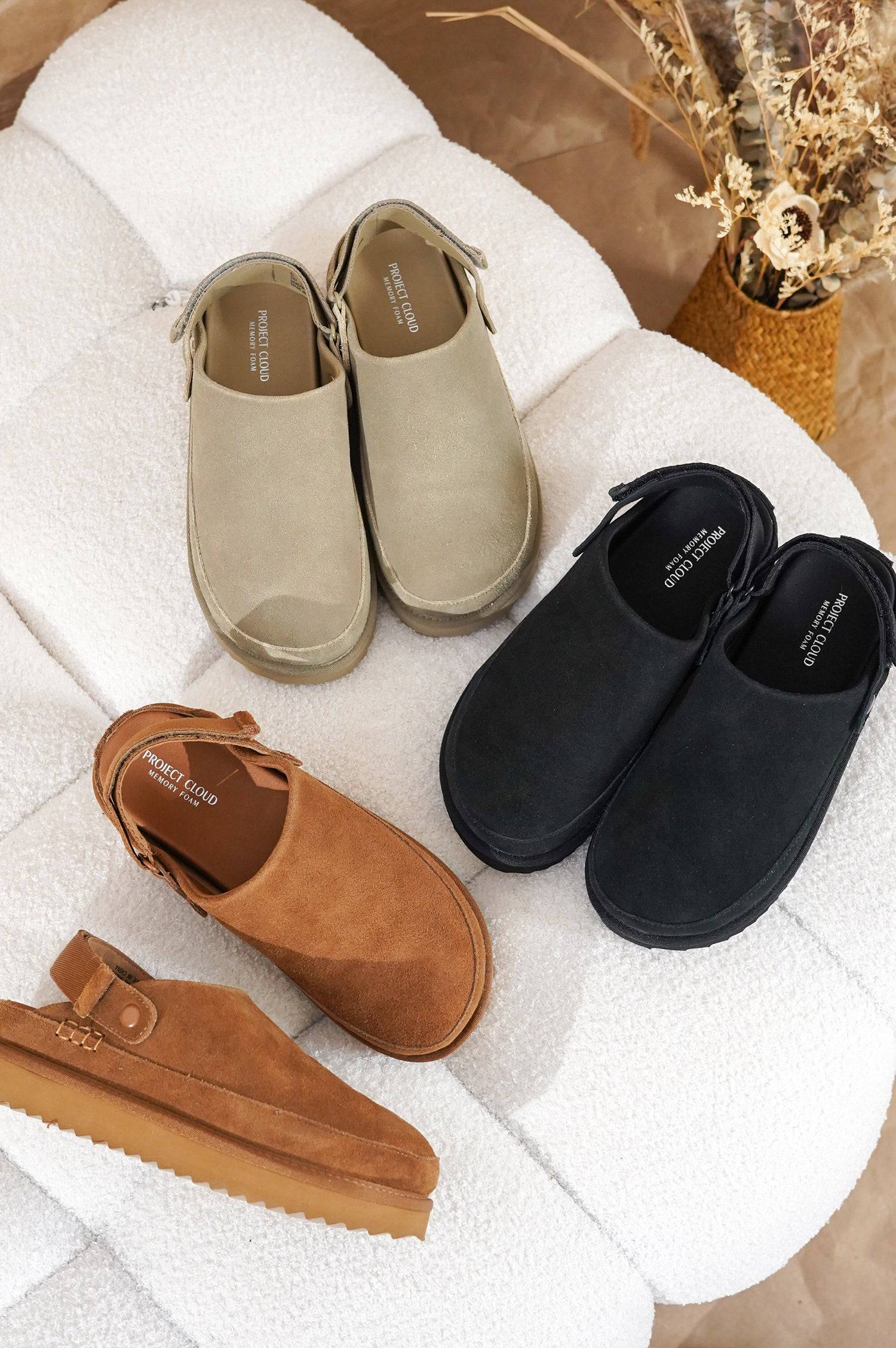 Project Cloud Women's | Genuine Suede Clogs for Women | Memory Foam | Lightweight | Non-Slip - Goldstar - Image 35