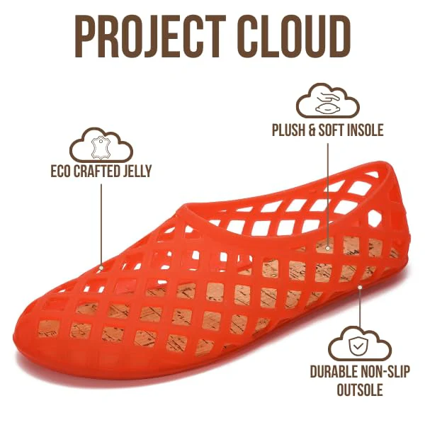 Project Cloud Women's | Waterproof Ballet Flats Shoes for Women | Lightweight | Non-Slip - Jellz - Image 3