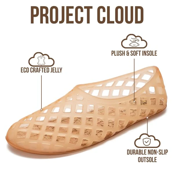Project Cloud Women's | Waterproof Ballet Flats Shoes for Women | Lightweight | Non-Slip - Jellz - Image 75