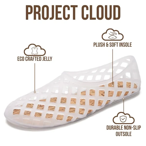 Project Cloud Women's | Waterproof Ballet Flats Shoes for Women | Lightweight | Non-Slip - Jellz - Image 9