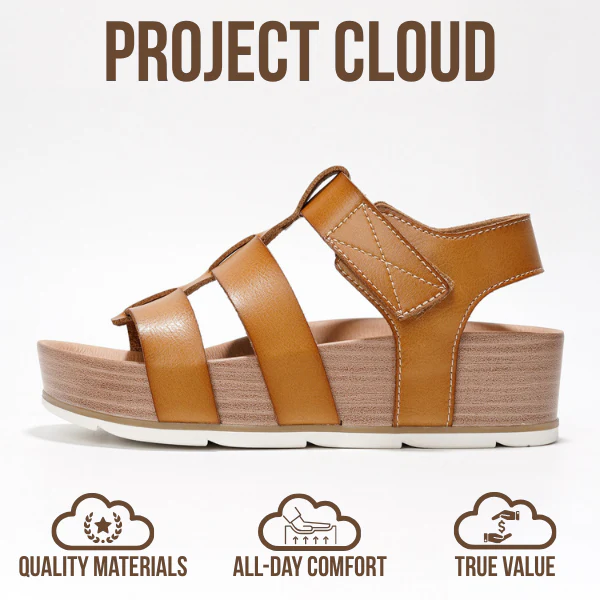 Project Cloud Women's | Eco-Leather Upper Wedge Sandals | Lightweight | Non-Slip - Phased - Image 10