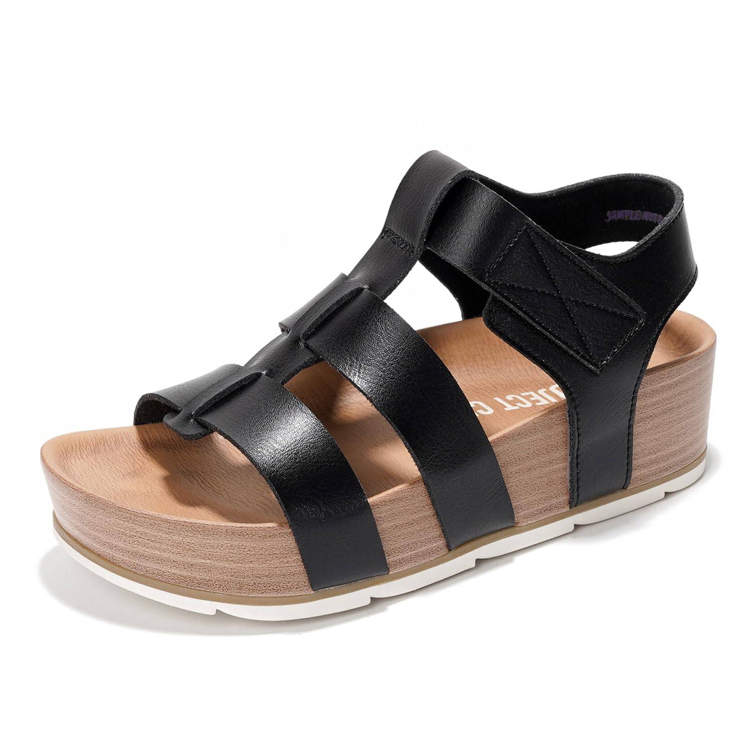Project Cloud Women's | Eco-Leather Upper Wedge Sandals | Lightweight | Non-Slip - Phased - Image 14