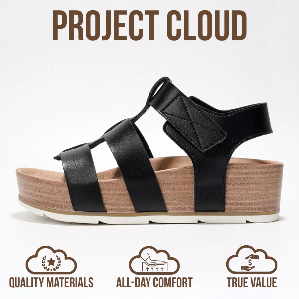 Project Cloud Women's | Eco-Leather Upper Wedge Sandals | Lightweight | Non-Slip - Phased - Image 16