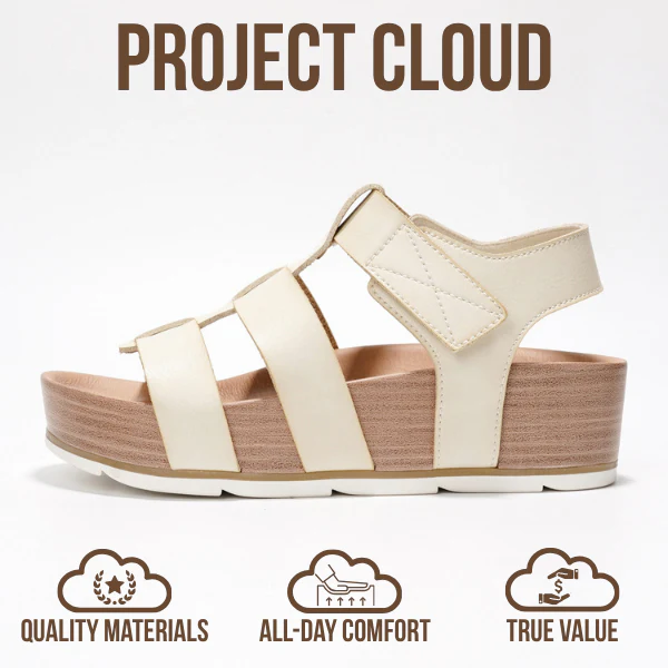 Project Cloud Women's | Eco-Leather Upper Wedge Sandals | Lightweight | Non-Slip - Phased - Image 22