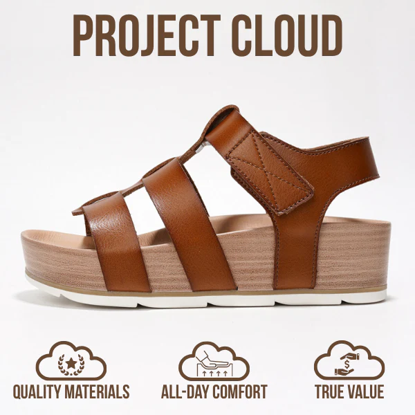 Project Cloud Women's | Eco-Leather Upper Wedge Sandals | Lightweight | Non-Slip - Phased - Image 4