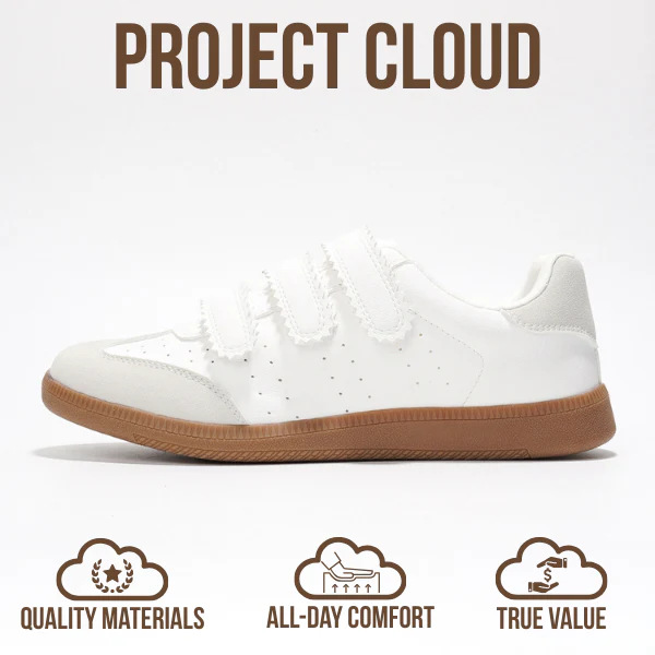 Project Cloud Women's | Eco-Leather Trendy Sneakers | Memory Foam Insole | Lightweight | Non-Slip - Ysabelle - Image 10
