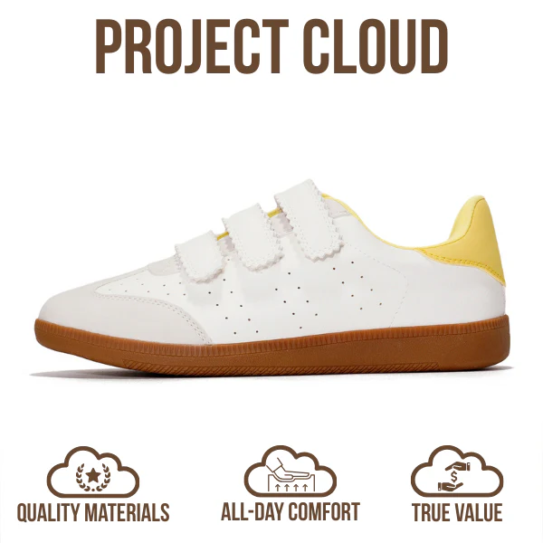 Project Cloud Women's | Eco-Leather Trendy Sneakers | Memory Foam Insole | Lightweight | Non-Slip - Ysabelle - Image 16