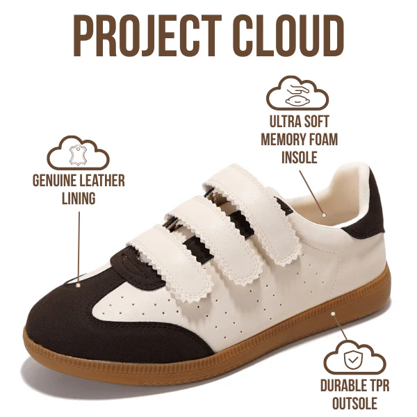 Project Cloud Women's | Eco-Leather Trendy Sneakers | Memory Foam Insole | Lightweight | Non-Slip - Ysabelle - Image 21