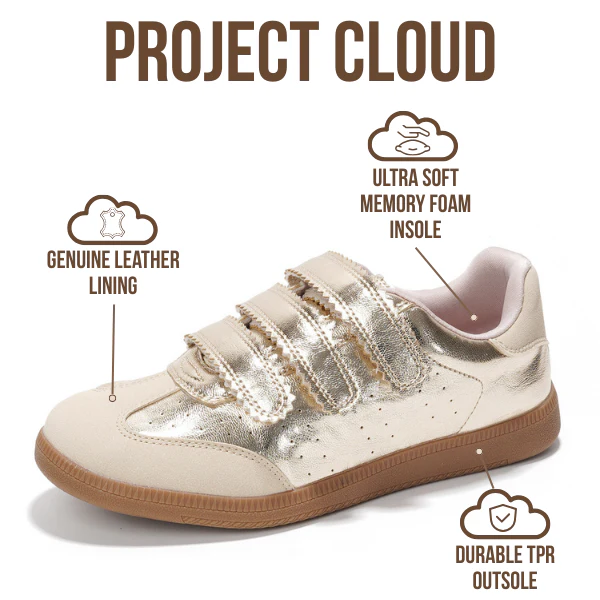 Project Cloud Women's | Eco-Leather Trendy Sneakers | Memory Foam Insole | Lightweight | Non-Slip - Ysabelle - Image 45