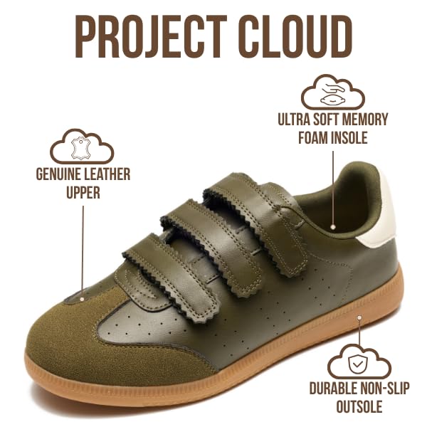 Project Cloud Women's | Eco-Leather Trendy Sneakers | Memory Foam Insole | Lightweight | Non-Slip - Ysabelle - Image 68