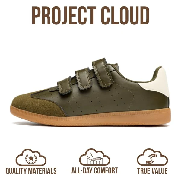 Project Cloud Women's | Eco-Leather Trendy Sneakers | Memory Foam Insole | Lightweight | Non-Slip - Ysabelle - Image 69
