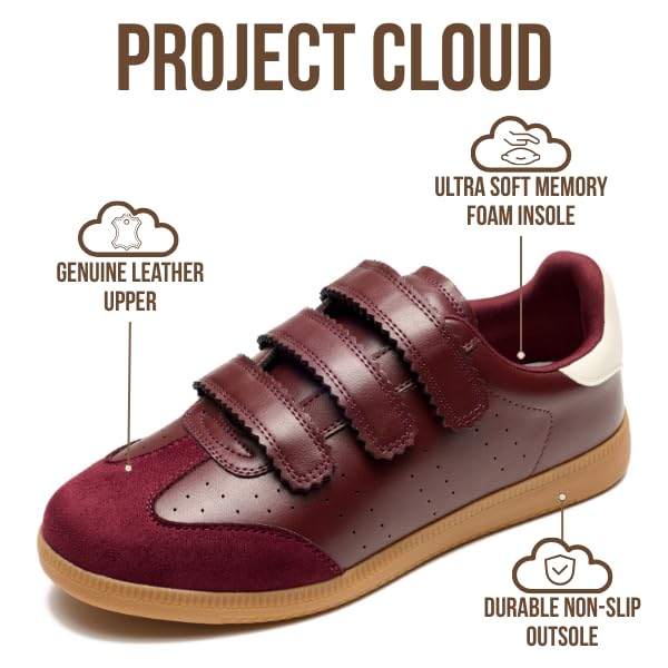 Project Cloud Women's | Eco-Leather Trendy Sneakers | Memory Foam Insole | Lightweight | Non-Slip - Ysabelle - Image 73